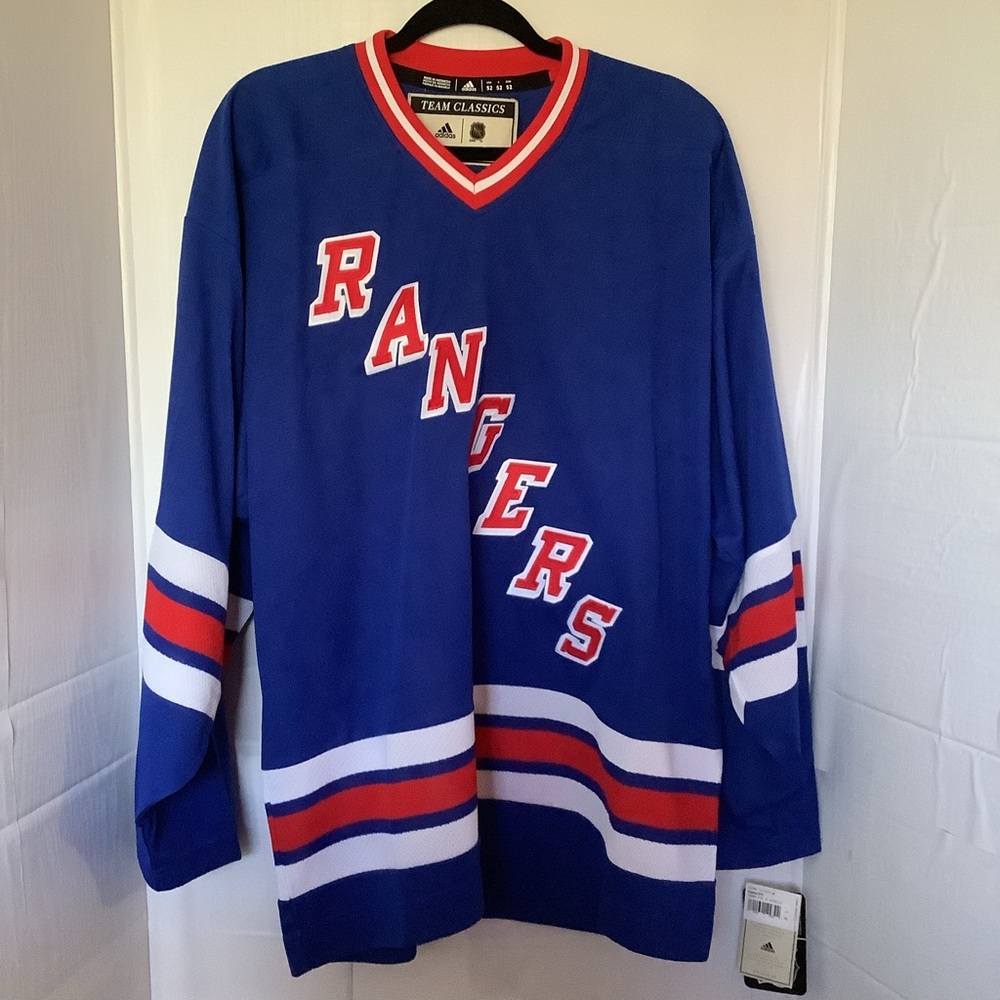 NHL Adidas Blue Rangers Men's Jersey sz 52/L‎ NWT